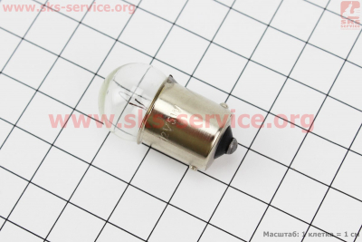 Лампа поворота (белая с цоколем) 12V/5W G18