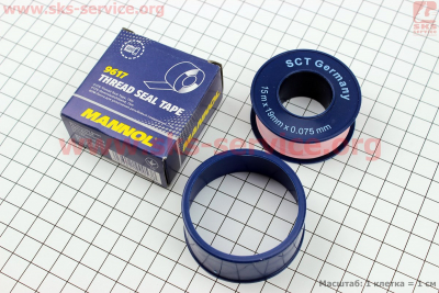 Лента резьбовых соединений THREAD SEAL TAPE, 19mm*0,75mm*15m