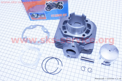 Цилиндр к-кт (цпг) Suzuki AD65сс-44мм (палец 10мм) (SEPIA; SEPIA ZZ; MOLLET)