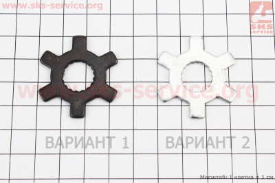 Шайба крест (звезда) переднего вариатора Yamaha 3KJ (под вал 13мм)