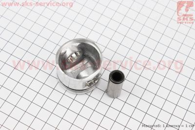 Поршень, кольца, палец к-кт 50cc 39мм +0,75 (палец 13мм)