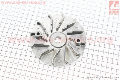 Крыльчатка вариатора переднего Honda WH125/150 (d=16mm)