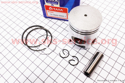 Поршень, кольца, палец к-кт 50сс 40мм +0,25 (палец 12мм)