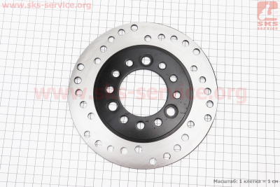 Диск тормозной задний D=180mm, черный