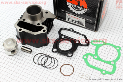 Цилиндр к-кт (цпг) 139FMB (мопед) 50сс-39мм (палец 13мм) Yamaha Town Mate