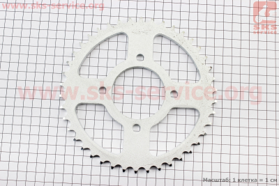 Звезда задняя JD125 - 428-42Т - d=58; 4отв.*78mm