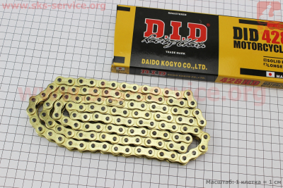 Цепь привода колеса 428Н*116L GOLD (есть DID на звене)