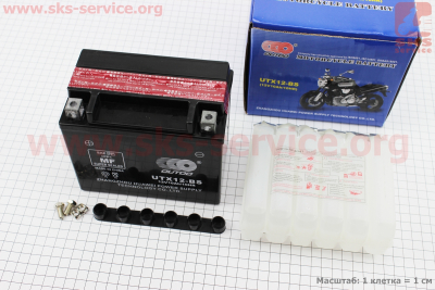 Аккумулятор 12(10)Аh UTX12-BS кислотный (L150*W87*H130mm), 2021