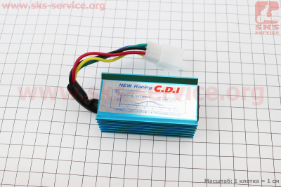 Коммутатор CDI TUNING (+10км/ч) синий (72*37мм)