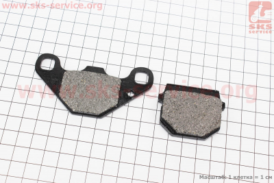 Тормозные колодки (дисковые) Suzuki AD50; KAWASAKI- AH 80/KMX 125/KDX 125/KX 80/KXF 250; HYOSUNG SD50; DAELIM-ET 250; CECTEK-500 к-кт