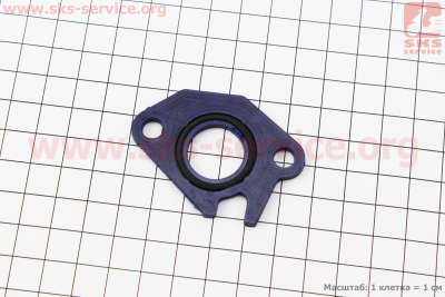 Прокладка патрубка карбюратора Honda DIO AF34/35 (пластмасс) d-18mm + манжет
