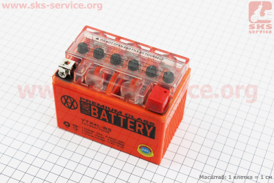 Аккумулятор 4Аh YTX4L-BS гелевый (L113*W70*H85mm), 2021