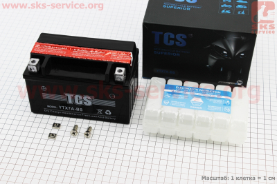 Аккумулятор 7Аh YTX7A-BS кислотный (L150*W85*H95mm), 2021, от 6шт -3%