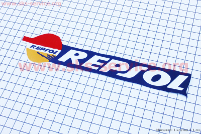 Наклейка REPSOL 0516 (21х4см)