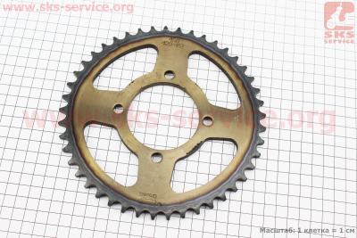 Звезда задняя RS125 - 428H-45T - d=64; 4отв.*80mm каленая