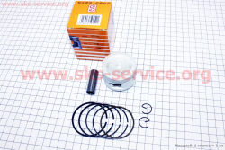 Поршень, кольца, палец к-кт 80cc 47мм STD (палец 13мм) желтая коробка