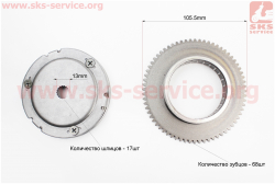 Бендикс стартера в сборе на 13мм вал