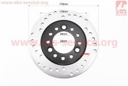 Диск тормозной передний GY6/Honda AF-48 D=180mm