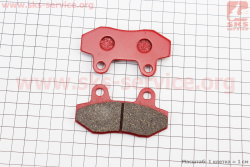 Тормозные колодки (дисковые) без уха, Viper - RACE/STORM/CG/СВ/HONDA-LS125;NSR 50;MBX 50/LIFAN/KYMCO-Pulsar/LONCIN, к-кт 2шт, красные
