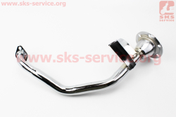 Колено глушителя для 150сс, ХРОМ TUNING d-48mm
