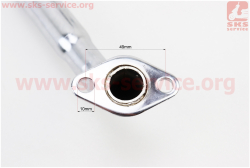Колено глушителя для 150сс, ХРОМ TUNING d-48mm