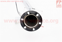 Колено глушителя для 150сс, ХРОМ TUNING d-48mm