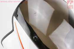 УЦЕНКА CB125-250 (Viper 125J) пластик - обтекатель фары квадратной + ветровик, БЕЛЫЙ (см. фото)