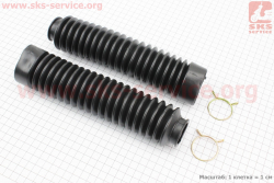 Гофра амортизатора переднего d=30/50mm; L=250mm к-кт 2шт, ЧЕРНЫЙ тип 1