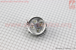 Фара дополнительная светодиодная - 4 LED с креплением, компакт СЕРАЯ