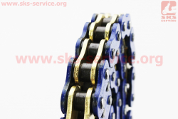 Цепь привода колеса 520НVO*104L GOLD/BLUE (с сальниками) (нет DID на звене)