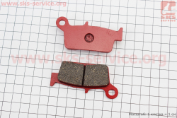 Тормозные колодки (дисковые) Honda LEAD AF20/XR 50/CRM 250; HYOSUNG RX400; SUZUKI DR-Z400/RM 125/DR 125; KAWASAKI KLX250/KX 125 к-кт красные