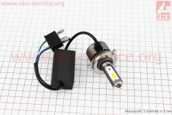 Лампа фары диодная H4 - LED-2 c интеркулером (свет белый), SUPER LIGHT