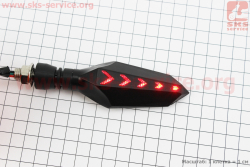Поворот диодный на гибкой ножке LED СТРЕЛА тип 1секвентальный, 2шт
