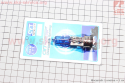 Лампа фары H6 BA20D 12V 35/35W super синяя свеча