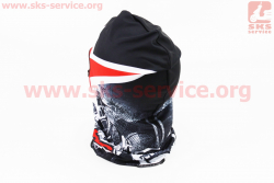 Подшлемник летний (балаклава) Alpinestars Чёрный с рисунком мотокросс, тип 1