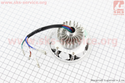 УЦЕНКА DELTA Фары круглой внутренняя часть 6-LED с ободком, 80мм (не горит несколько диодов)