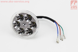 УЦЕНКА DELTA Фары круглой внутренняя часть 6-LED с ободком, 80мм (не горит несколько диодов)