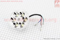 УЦЕНКА DELTA Фары круглой внутренняя часть 6-LED с ободком, 80мм (не горит несколько диодов)
