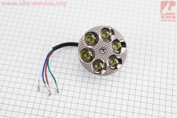 УЦЕНКА DELTA Фары круглой внутренняя часть 6-LED с габаритными диодами, 80мм, TUNING (не горит несколько диодов)