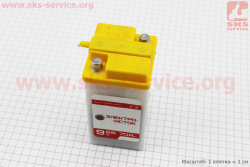 Аккумулятор 6V 9Аh 3МТС-9 кислотный (L75*W75*H140mm), 2021, круглая клемма, КУБИК, МТ, ИЖ Электро-исток