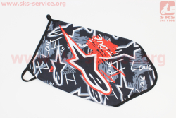 Маска лица пылезащитная Alpinestars, с чёрным рисунком, GE-84
