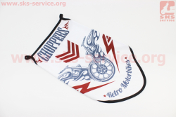 Маска лица пылезащитная CHOPPERS, с белым рисунком, GE-97