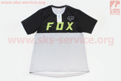 Футболка (Джерси) для мужчин М - (Polyester 100%), короткие рукава, свободный крой, черно-серая, НЕ оригинал