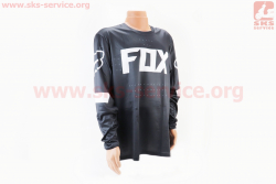 Футболка (Джерси) для мужчин XXL - (Polyester 100%), длинные рукава, свободный крой, черно-белая, НЕ оригинал