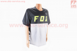 Футболка (Джерси) для мужчин L - (Polyester 100%), короткие рукава, свободный крой, черно-серая, НЕ оригинал, тип 2