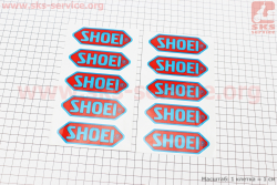 Наклейка SHOEI 10шт (3,5х9см)