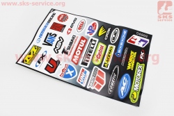 Наклейки набор 29шт MOTORSPORТ 5989G (43х28см)