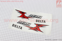 Наклейка DELTA на бак лев, прав к-кт 2шт (25х6см)